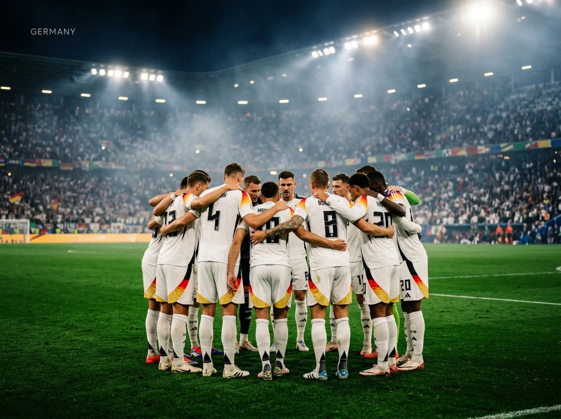 Germany national football team in white home kit ahead of the 2026 FIFA World Cup