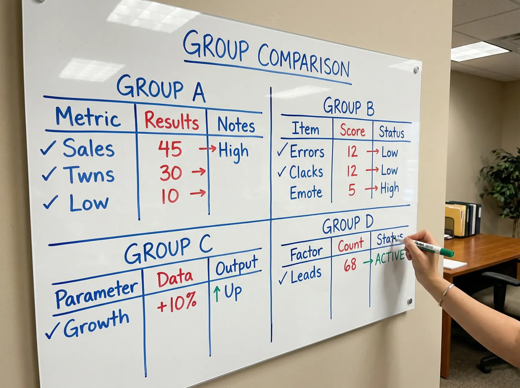 Side-by-side comparison of Groups E through H with team flags and group winner odds
