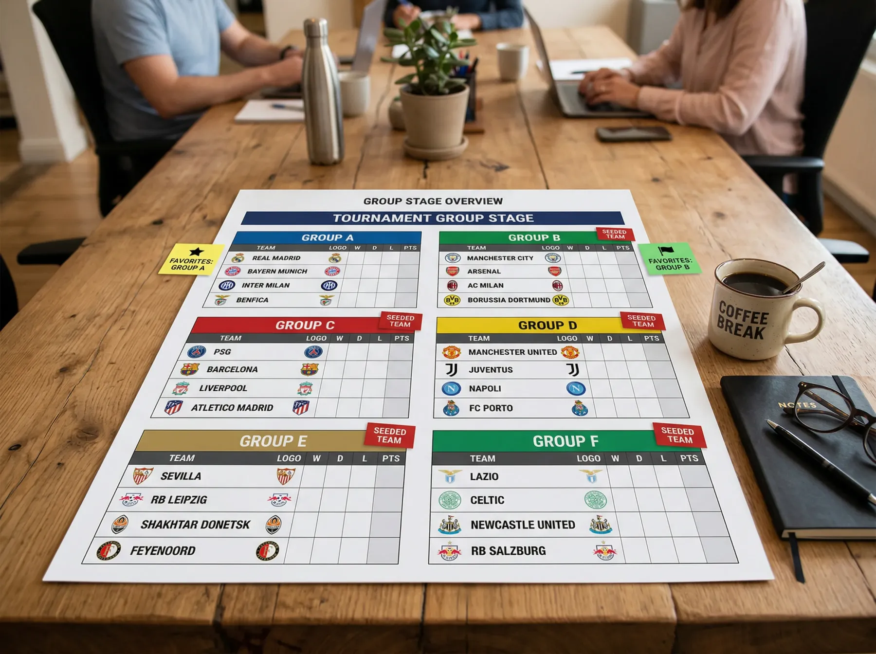 All twelve World Cup 2026 groups displayed side by side with team names and odds