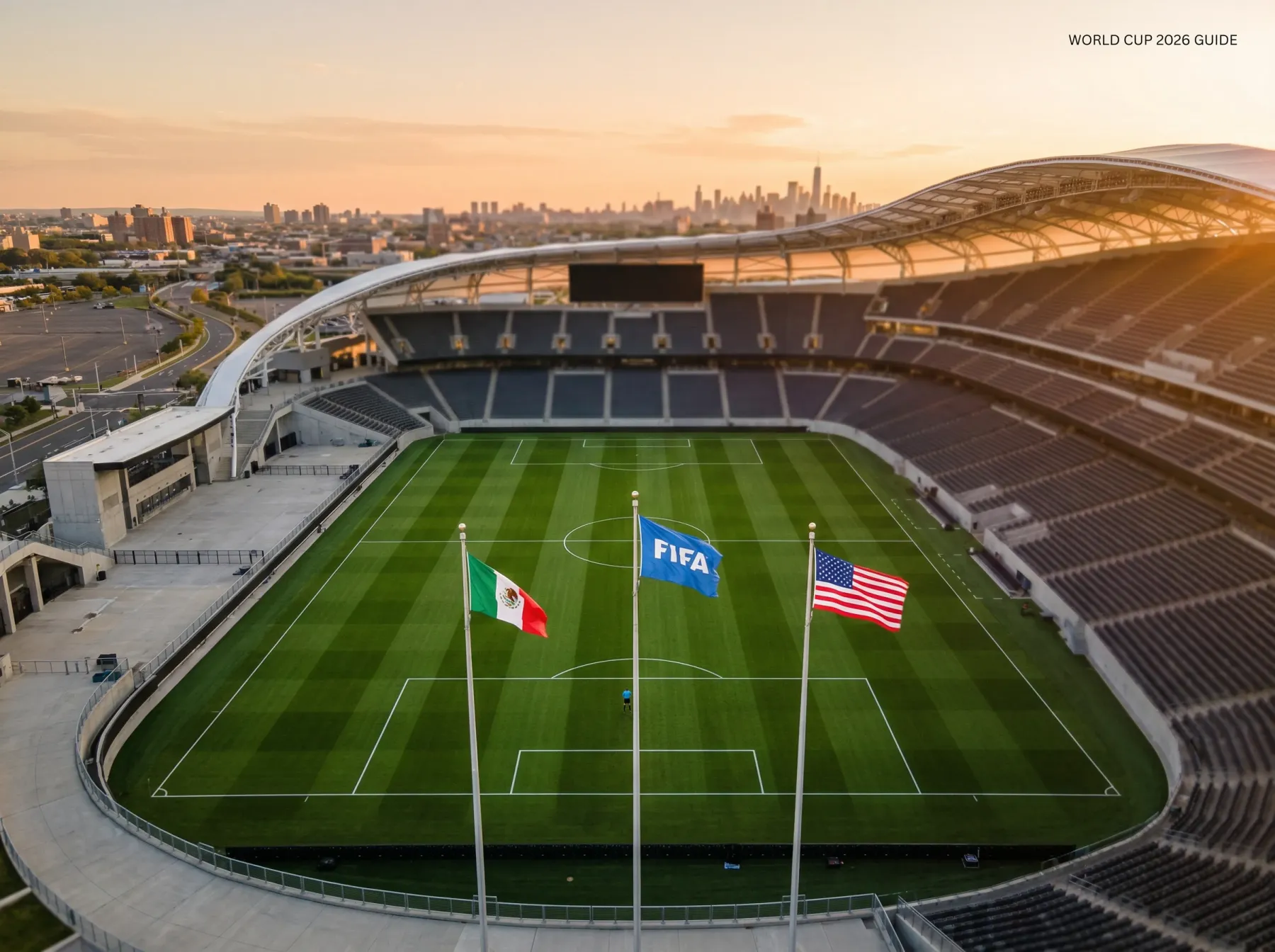 Overview of the 2026 FIFA World Cup tournament spanning three host nations across North America