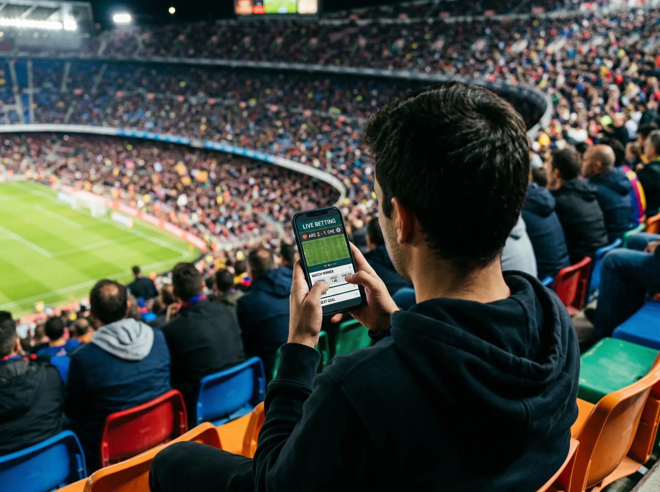 Live betting guide for the 2026 World Cup showing in-play market timing, odds movement patterns and match phase strategy