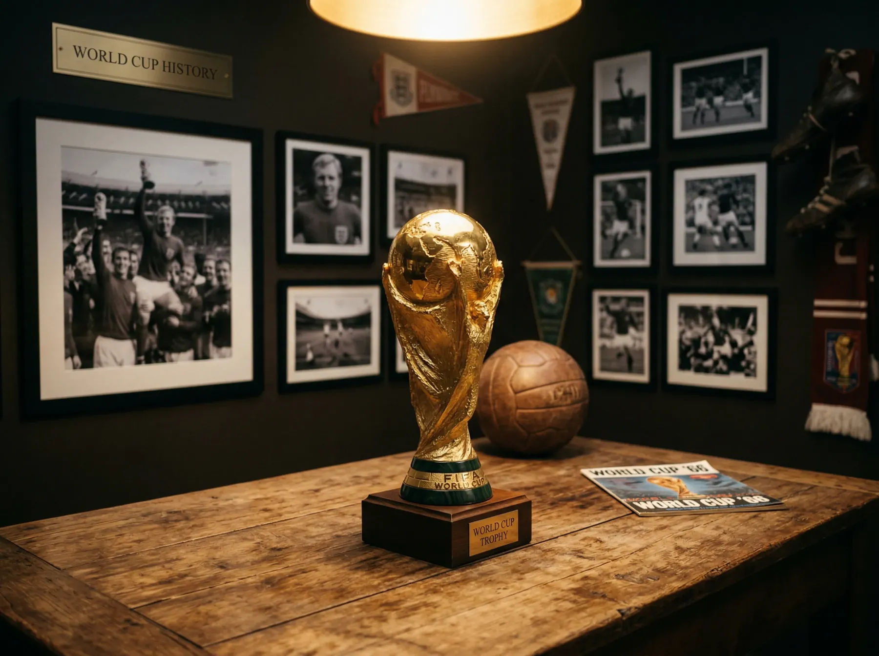 World Cup history timeline from 1930 to 2022 showing all winners, host nations and iconic tournament moments